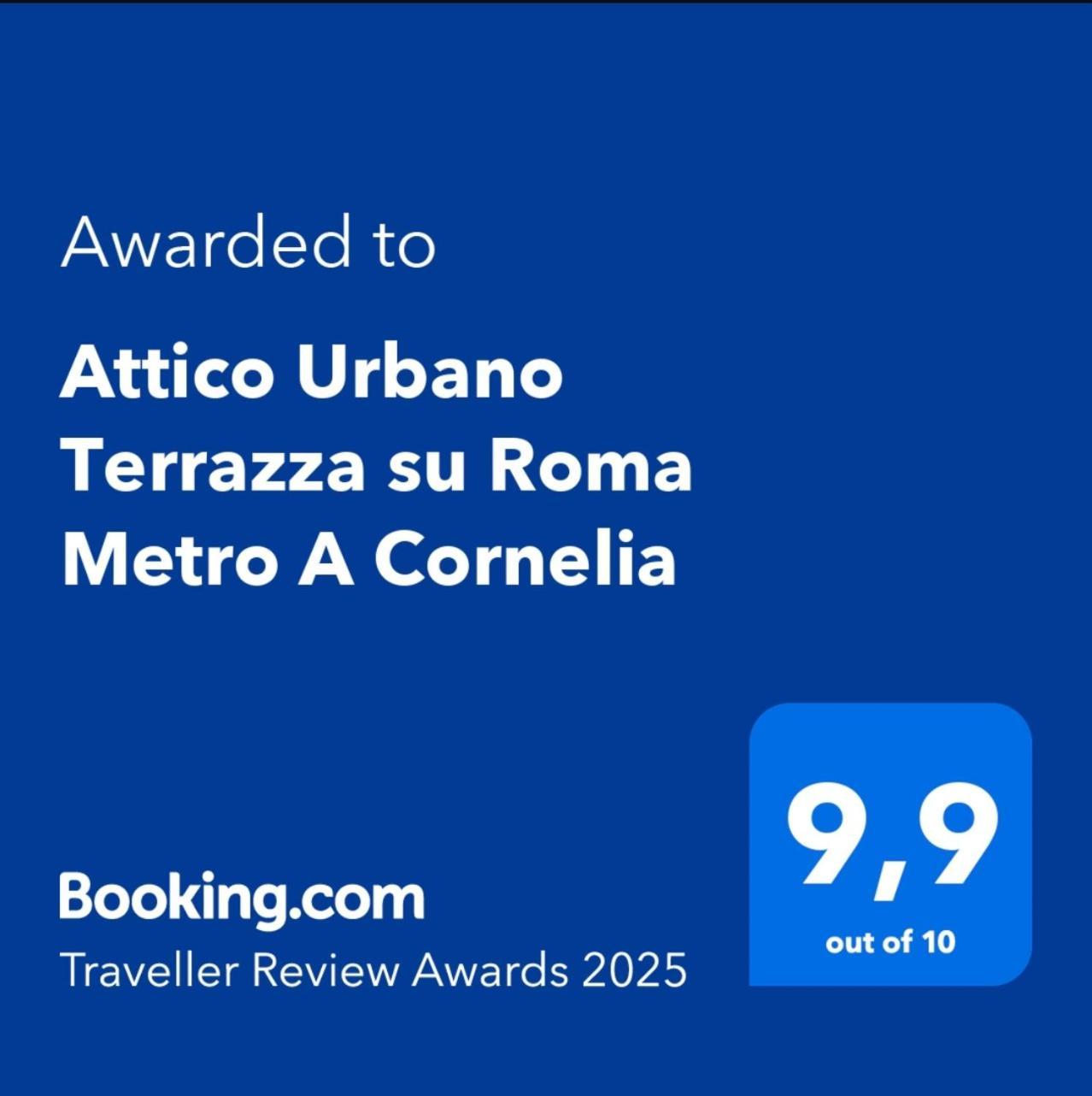 Ferienwohnung Attico Urbano Terrazza Su Roma Metro A Cornelia Exterior foto